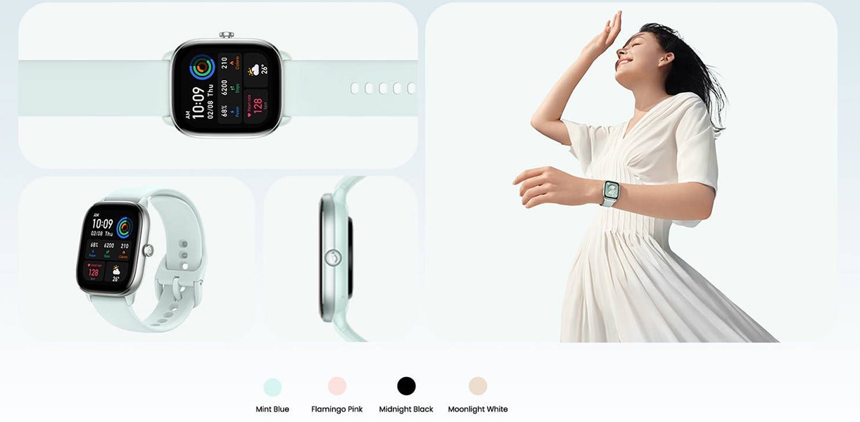 Buy Amazfit GTS 4 Mini Smart Watch with 4.19 cm 1.65 inch AMOLED