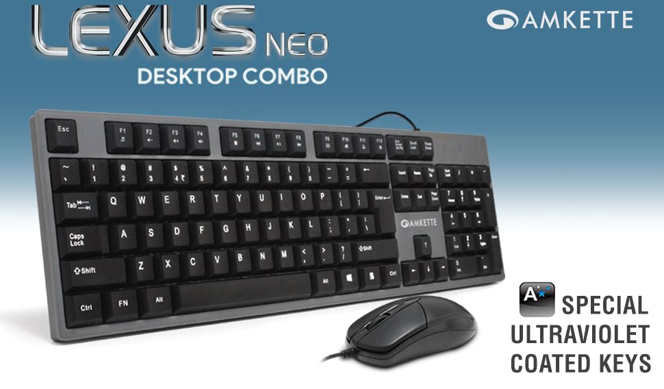Buy Amkette Lexus Neo Wired Keyboard with Mouse Combo Online at Best Prices in India JioMart.