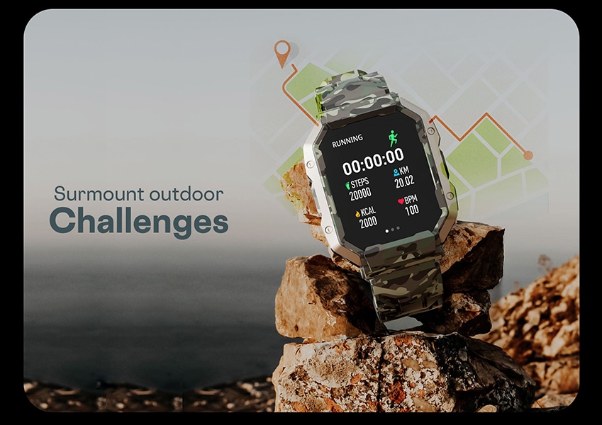 Buy FireBoltt Cobra Smartwatch with Bluetooth Calling, 4.52 cm (1.78