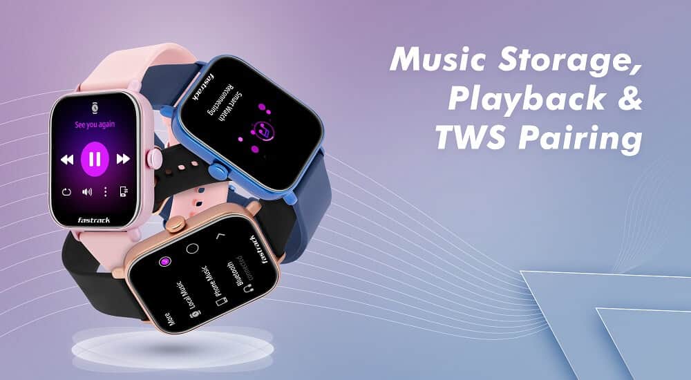 Buy Fastrack Reflex Vox 2.0 Smart Watch with BT Calling, Rose Goldat