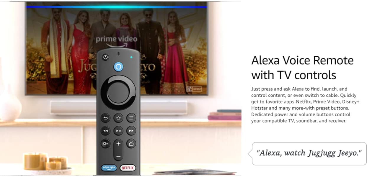 Buy  Fire TV Stick Lite with Alexa Voice Remote Lite, Stream HD  Quality Video(Made In India) Online at Best Prices in India - JioMart.