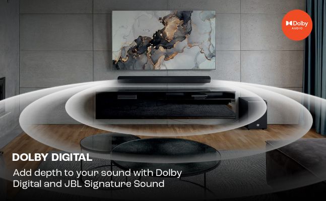 JBL Cinema SB140 2.1 Channel Sound Bar with Dolby Digital, Black - JioMart