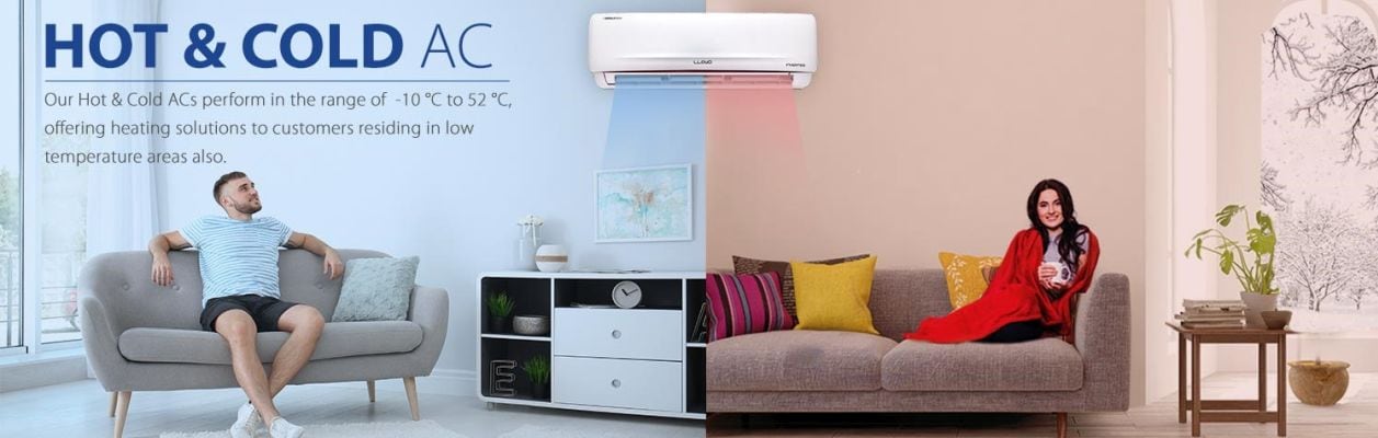 Lloyd 1 ton hot and shop cold ac