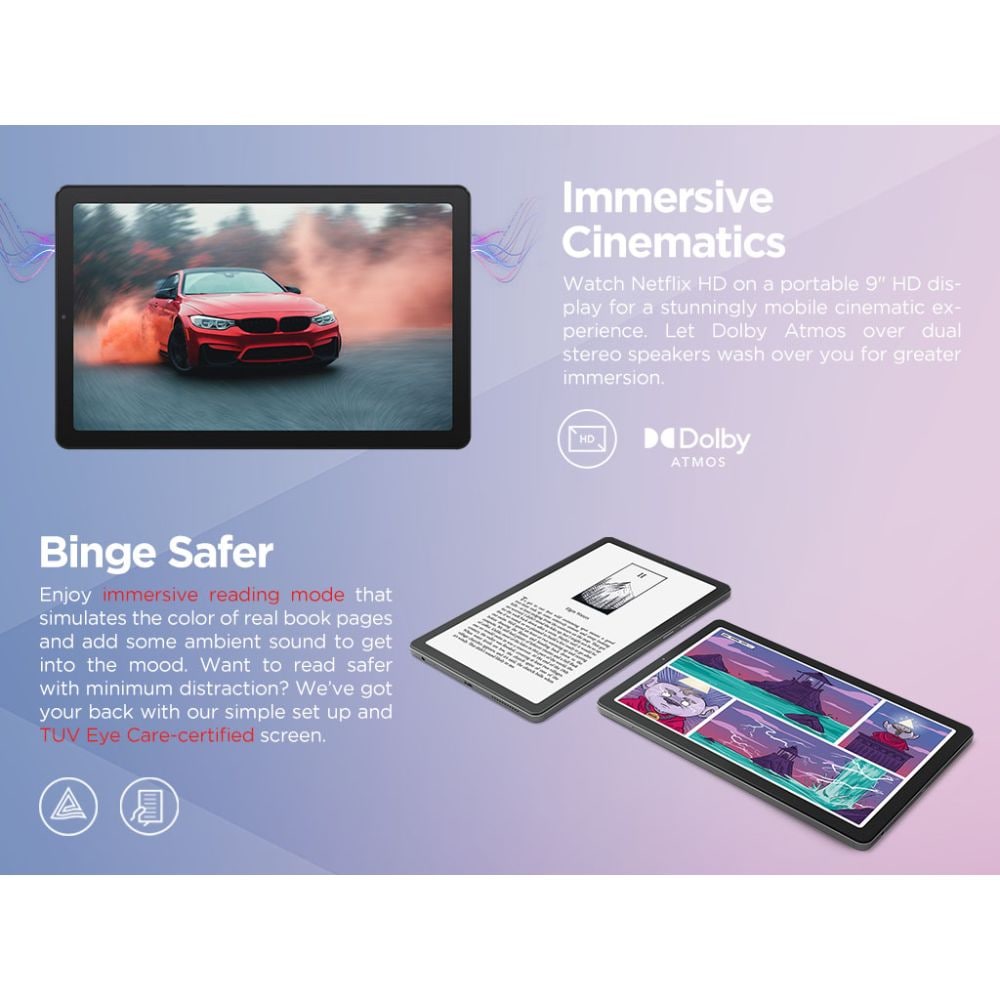 Buy Lenovo Tab M9 22.86 cm (9 inch) Wi-Fi+LTE Tablet 4 GB RAM 64 GB ,  Arctic Grey, TB310FU at Reliance Digital