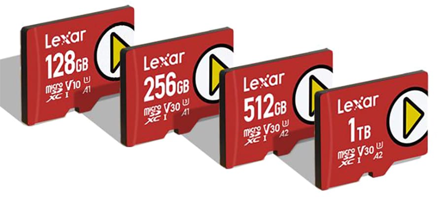 Lexar® PLAY microSDXC™ UHS-I Card (1 TB).