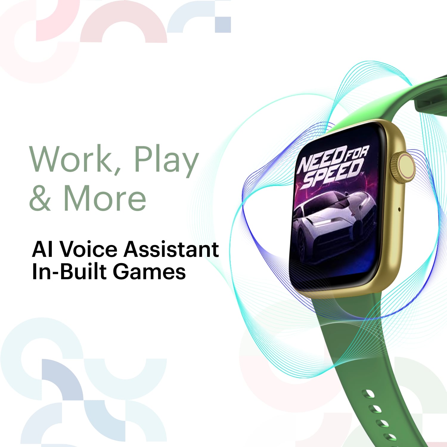 Buy Alt Lit Smartwatch with Bluetooth Calling, 1.85 Inch TFT Screen ...