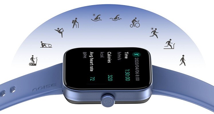 noise colorfit pulse buzz champagne grey