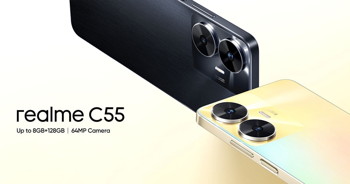 Buy Realme C55 128 GB, 8 GB RAM, Rainy Night, Mobile Phone Online at