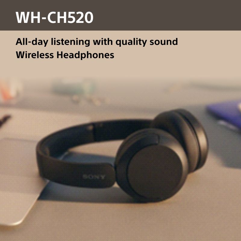 Buy SONY WH-CH520B Wireless Bluetooth Headphones - Black