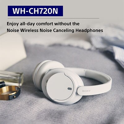 SONY WH-CH720N 白 Sony WH-CH720N, Wireless Over-Ear Active Noise Cancellation