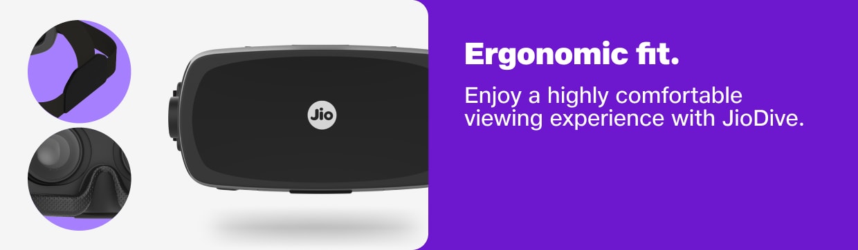 Jio Dive Smartphone Based Virtual Reality Headset for Entertainment