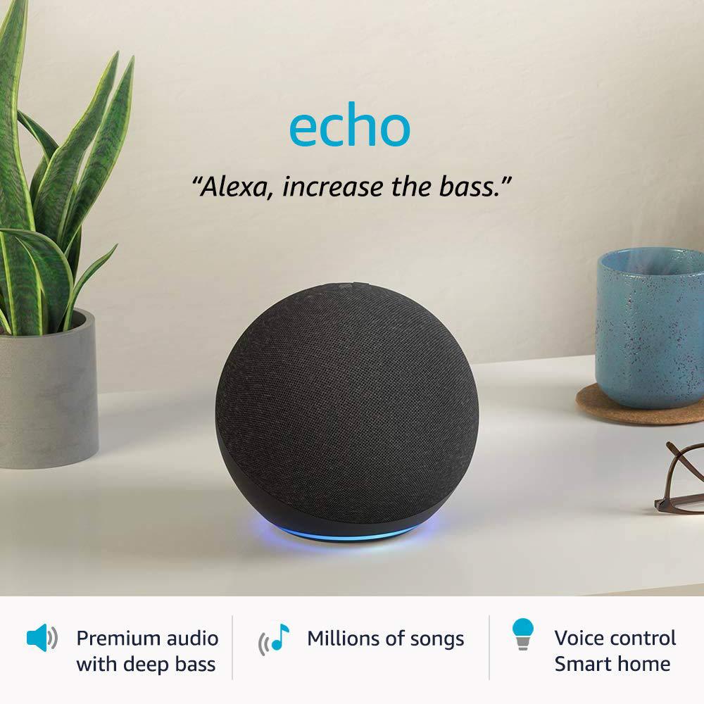 Echo Dot (4th Gen) Smart Speaker with Alexa Black Online at Best  Price, Smart/IoT Devices