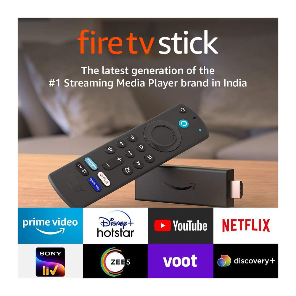 Buy Amazon Fire TV Stick 3rd Gen (2021) Includes Alexa Voice Remote App Control), HD Streaming Device Reliance Digital