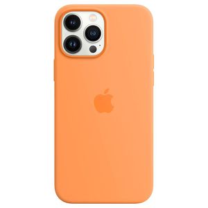 Buy Apple Silicone Mobile Case for iPhone 13 Pro Max, Marigold at Best ...