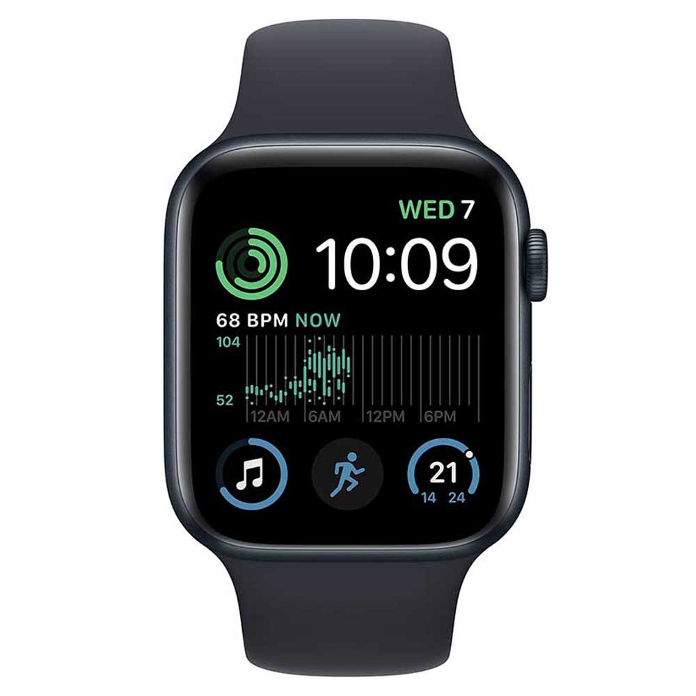 Buy Apple Watch SE (2nd Generation) GPS 44mm Midnight Aluminium Case with  Midnight Sport Band, 3rd Gen Optical Heart Sensor, Crash Detection, Fall  Detection, 32 GB Capacity, 64-bit dual-core processor at Best