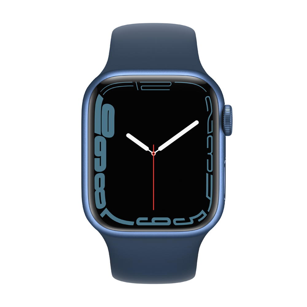 Apple Watch Series 7 GPS - 41 mm Blue Aluminum Case with Abyss Blue Sport Band