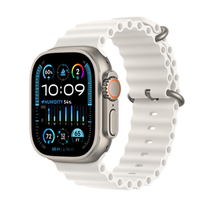Buy Apple Watch Ultra 2 GPS + Cellular, 49mm Titanium Case with White Ocean  Band at Reliance Digital