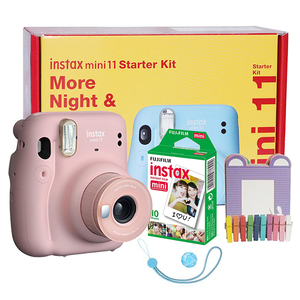 Buy Fujifilm Instax Mini 11 Instant Camera Starter Kit, Blush Pink