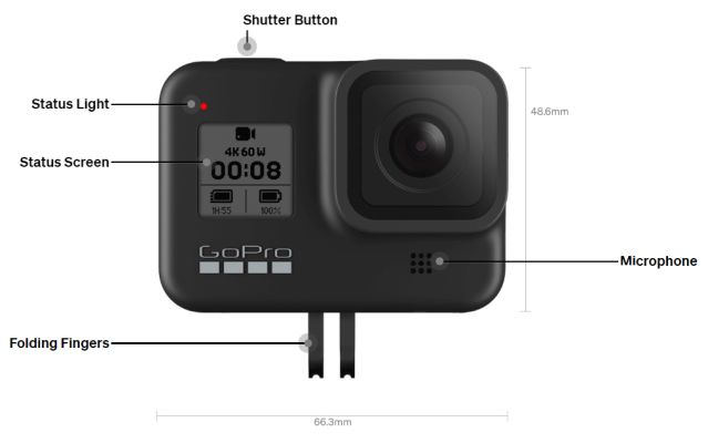 GoPro Hero 8 Action Camera with 12MP + Night Lapse Video and Rugged,  Waterproof Design, Black