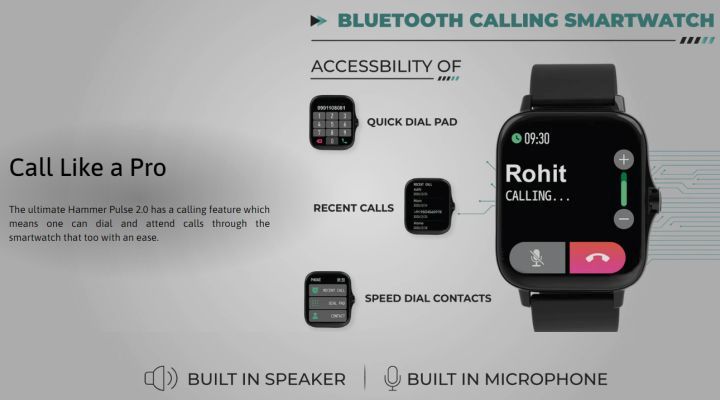 Hammer Pulse 2.0 Smart Watch for Calling 