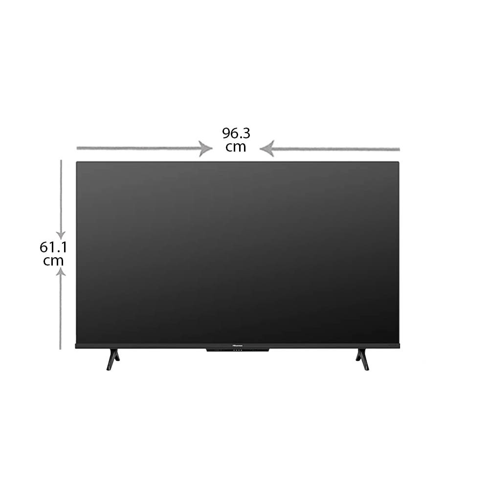 Buy Hisense 43A6K 108 cm (43 inches) 4K UHD Smart Google LED TV (Black)  (2023 model) with Dolby Vision and ATMOS Online at Best Prices in India -  JioMart.