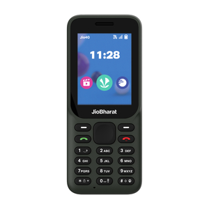 JioBharat B1 4G Keypad Phone with Live JioTV, JioCinema, JioSaavn, JioPay (UPI), Powerful Battery (2000 mAh), LED Torch, Digital Camera, Green, Locked for JioNetwork