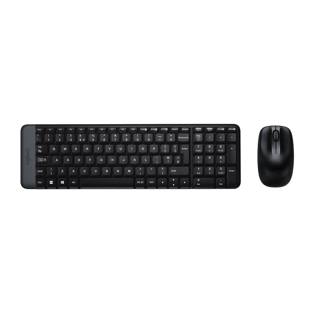 Rose glemsom Fugtig Buy Logitech MK220 Mouse & Keyboard Combo Wireless Laptop Keyboard (Black)  at Best Price on Reliance Digital