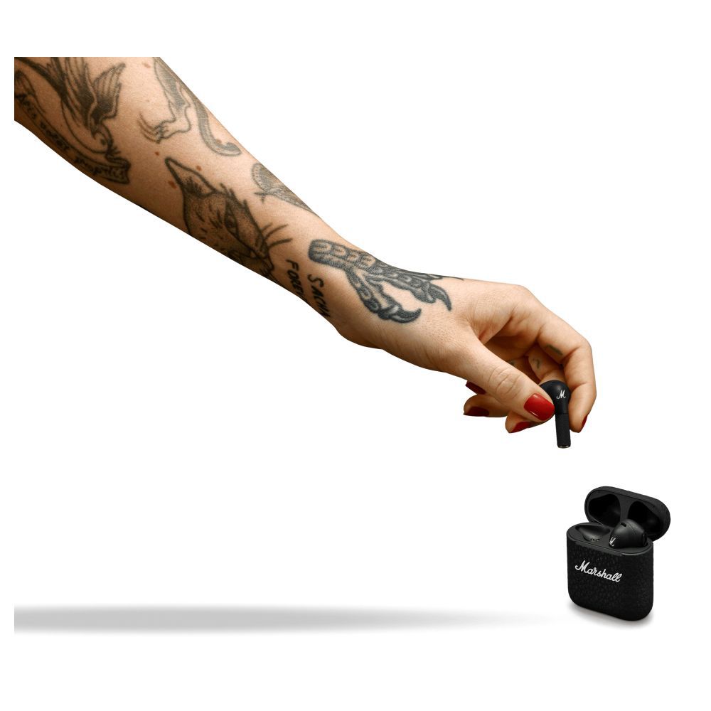 Buy Marshall Minor III True Wireless Earbuds, 25 hrs of playtime, Intutive  Touch Controls, IPX4 Water Resistance, 12 mm custom-tuned dynamic drivers,  Black Online at Best Prices in India - JioMart.
