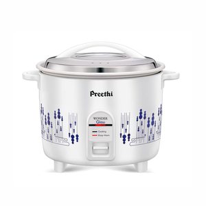 Preethi Glitter 1.8 litres Electric Rice Cooker with Rust Proof Body &amp; Anodized Aluminium Pan