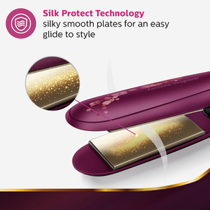 Buy Philips BHS738-00 Hair Straigthener with Silk Protect Technology,  Purple at Reliance Digital