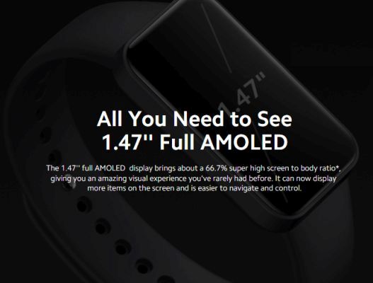 Xiaomi Redmi Smart Band Pro, 1.47 Full AMOLED Display, 110+ Fitness Modes,  Up to 14 Days Battery Life, Heart Rate Tracking, 5 ATM Water Resistance