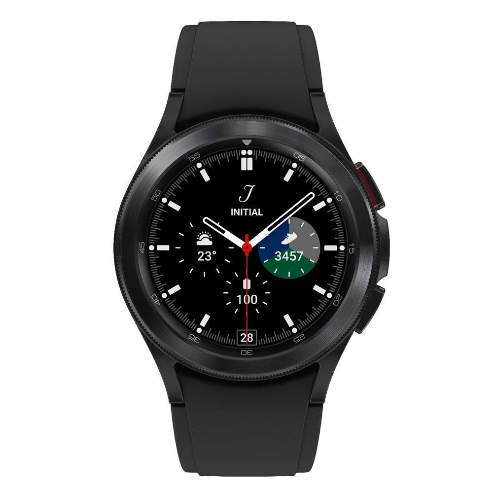 Samsung Watch 4 Classic LTE 42 mm Smartwatch with Bluetooth Connectivity, Water Resistant (Black) at Digital