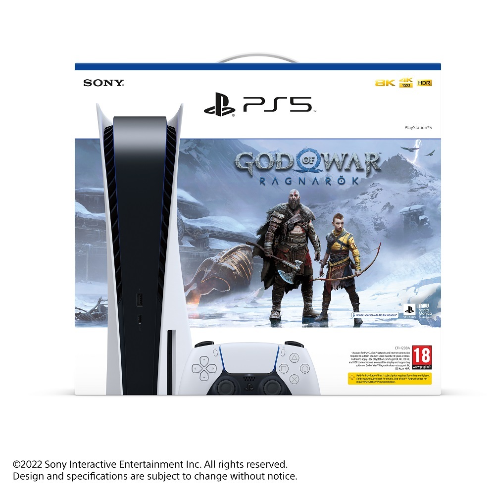 Sony PlayStation 5 Core Console with God of War: Ragnarok with Dual Charger  and Call of Duty: Black Ops Cold War 