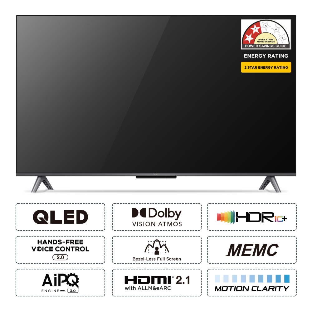 Buy TCL 43 QLED Smart Google TV, 43C645 at Reliance Digital