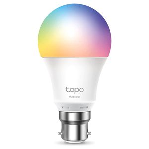 TP-Link Tapo Smart Bulb, Smart Wi-Fi LED Light, B22, 8.7W, Compatible with  Alexa(Echo and Echo Dot) and Google Home, Colour-Changeable, No Hub