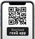 Scan QR code to download resQ app