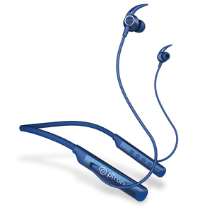 pTron Earphone InTunes Ultra Bluetooth Neckband, Upto 60 Hours of playtime, 10mm Dynamic Drivers, Bluetooth v5.2, Voice Assistant Support, Type-C Fast Charging, Dual Device Pairing, Blue